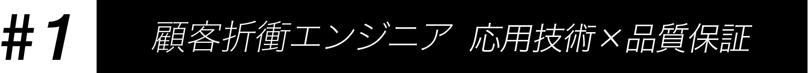 顧客対応エンジニア 応用技術×品質保証